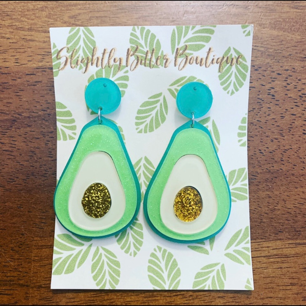 Avocado earrings